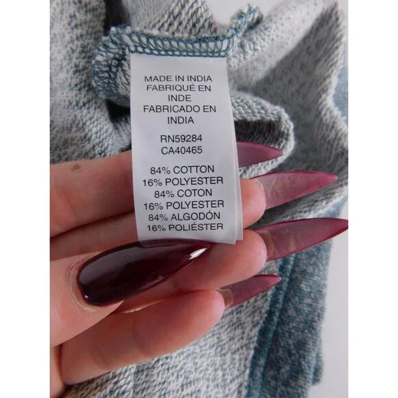 PLACE Sweatshirt Boys 14 Blue Long Sleeve Fleece 1/4 Zip Mock Neck Pullover - Picture 4 of 6